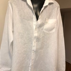 White linen shirt